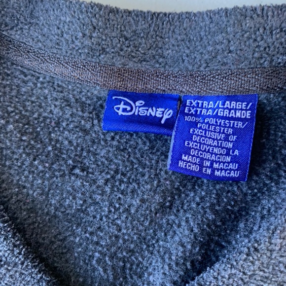 Y2K Vintage "Rebel" Disney V-Neck ladies fleece sweatshirt size XL. - Picture 5 of 8